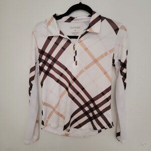 SanSoleil women’s  SHIRT UV 50 + Cooling Golf San Soleil Plaid